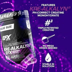 EFX Sports Kre-Alkalyn EFX | pH Correct Creatine Monohydrate Pill Supplement | Strength, Muscle Growth & Performance | 200 Servings, 400 Capsules