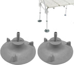 Toilet Safety Chair Feet Tip Replacement for Shower Toilet Seat Stools & Transfer Bench Anti-Slip Cap Accessories, 2 Pcs