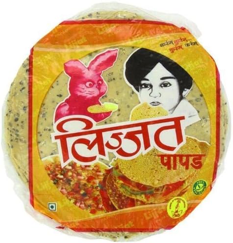 Lijjat Pappadum Punjabi Masala Flavour - 200g (pack of 3)