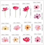 Edible Daisy Flowers Cake Toppers 52pcs – Yellow, Pink & White Wildflower Wafer Paper Cupcake Decorations for Wedding, Birthday, and Themed Cakes –Edible Floral Decorations for Desserts (Wildflower-A)