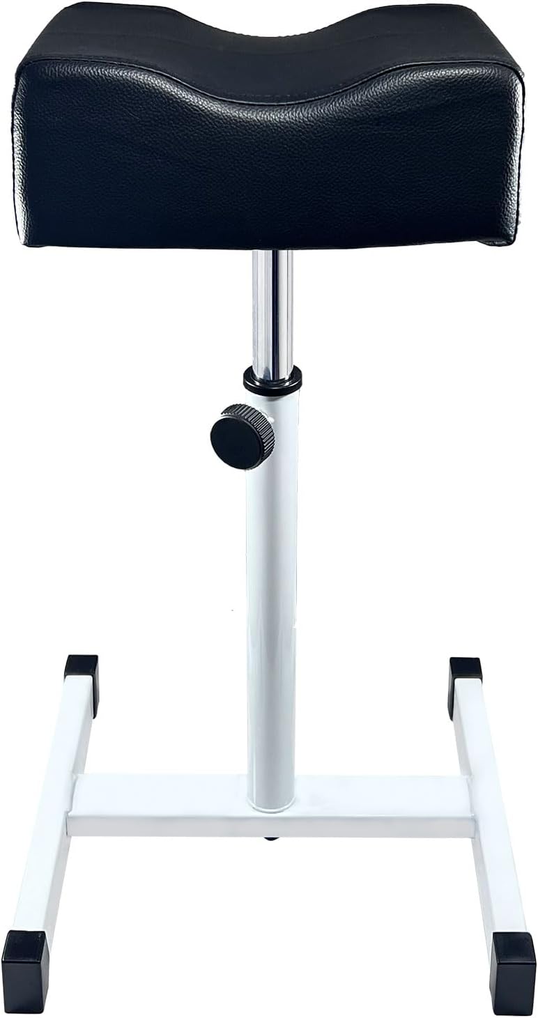 Pedicure Foot Rest,Height Adjustable Pedicure Chair,Non-Slip Pedicure Stool for Massage Office or Home,Black