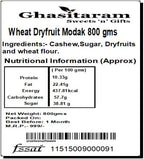 Ghasitaram Gifts Indian Sweets - Sweets Ganesha Chaturthi Gifts Modaks Wheat Dryfruit Modak 800 gms