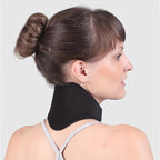 Heated Neck Brace, Neck Stretcher Stand, Ergonomic Neck Support, Cordless Neck Traction Device for Relieving Neck Pain, TMJ, and Muscle Stiffness, Suitable for Home/Office/Travel (Black)