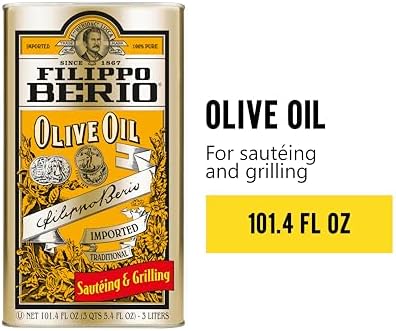 Filippo Berio Pure Olive Oil, 101.4 Ounce Tin