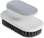 Household Cleaning Brushes Laundry Brush with Handle Flexible Washing Scrub Soft Hair Cleaning Clothes Cleaner Household Tools(Grey)