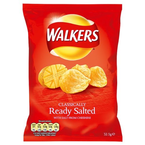 Walker's Walkers Ready Salted Crisps 48X32.5G