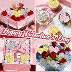 30PCS Happy Valentine’s Day Cake Toppers, Acrylic Cupcake Toppers 3 Different Pattern Heart Shape Custom Cupcake Picks for Valentine’s Party Anniversary Pastries Decorations (30 Irregular Heart)
