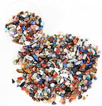 1.1lb Natural Mixed Crystal Chips Stones- Crushed Healing Crystal Gemstones for Witchcraft, Decorative Rocks for Aquarium Fish Tank, Vase Filler, DIY Crafts, Beautiful Package for Gift.
