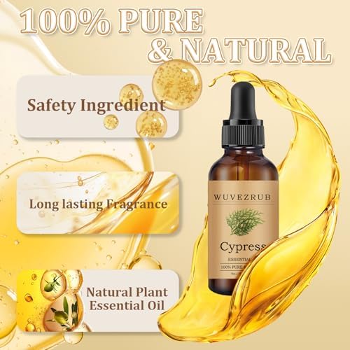 Cypress Essential Oil 30ML - 100% Pure and Natural Oils for Aromatherapy Diffuser - 1 Fl Oz/Cypress