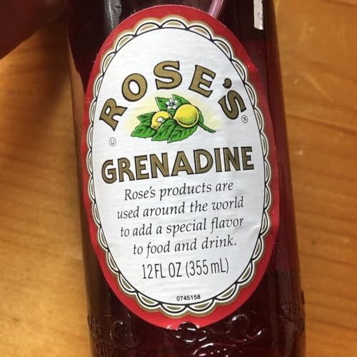 Rose’s Sweetened Grenadine Syrup 1 Liter Bottle | Perfect for Cocktails, Beverages, and Mixers