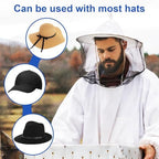 4 Pcs Midge Head Net with Drawstring Bag, Nylon Mosquito Head Protecting Net Midge Net Head Cover Fly Insects Bugs Preventing Cover for Outdoor Hiking Camping Fishing Climbing Walking Black