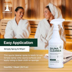 Northwood Sauna - Sauna Cleaner - Natural Wood Cleaner & Deodorizer - Ready-to-Use Spray - 1 Quart (32 Fl Oz)