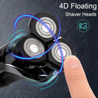 Electric Razor for Men, Shaver for Men Electric Shaver Powerful Beard Shaving Machine Electric Razor Rechargeable Waterproof