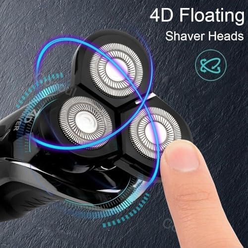 Electric Razor for Men, Shaver for Men Electric Shaver Powerful Beard Shaving Machine Electric Razor Rechargeable Waterproof