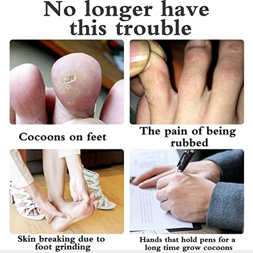 Cuttable Toe Tubes Sleeves 5 Pack, Made of Elastic Fabric Lined with Silicone Gel, Blister Buffer Sleeve Toe Protector for Bunion, Hammer Toe, Callus, Corn Blister Friction(0.8 x 6 Inch)