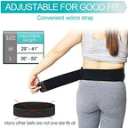 Comfortable Insulin Pump Belt Diabetic Pouch T1D Holder Waist Band for Diabetes Epipen Tube Medical Devices Accessories Secure Men Women Running Travel Black Large