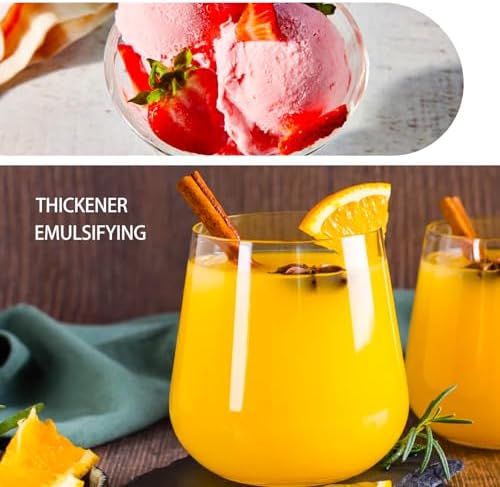 9oz CMC Powder, Pure Tylose Powder for Fondant, Ice Cream Stabilizer, Food Grade Carboxymethylcellulose Thickener and Water Retention Agent for Cake, Frozen Foods, Candy, Yogurt, Gum Paste