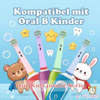 Kids Replacement Heads Compatible with Braun Oral B Electric Toothbrush, Extra Soft Replacement Toothbrush Heads for Gentle Care, Kids Toothbrush Heads are for Ages 3+ and 6-12, 8 Count
