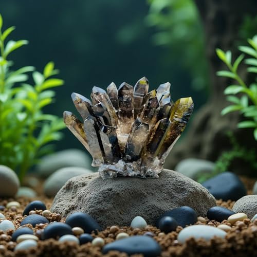 Smoky Quartz Crystal Cluster Large Quartz Crystal Cluster Natural Healing Stones Crystal Quartz Cluster Natural Crystal Quartz Stones for Relaxation Crystal Quartz Cluster