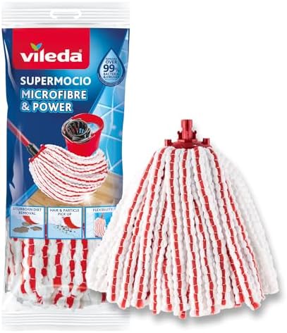Vileda SuperMocio Microfibre & Power Mop Refill