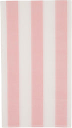Bonjour Fete Light Pink Cabana Stripe Paper Guest Towels | Disposable, 3-Ply Napkins | Premium Party Supplies & Decor | Holidays, Kids Themed Birthday Parties, Princess | Pack of 20, 4.25" x 7.75"