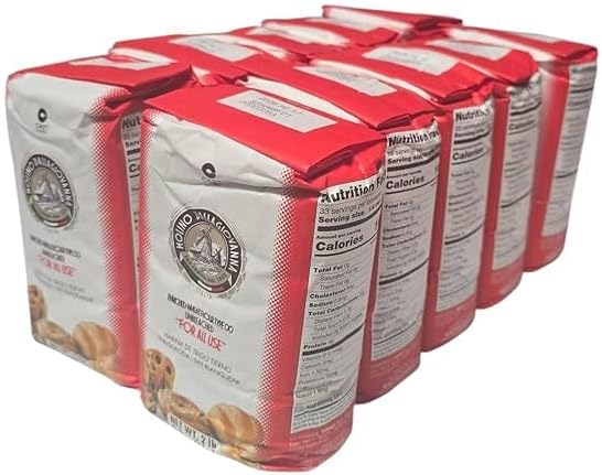 Molino Dallagiovanna All Use Italian 00 Flour — Tipo 00 Universale, 10kg (22 lbs) | No Glyphosate, Non-GMO, No Potassium Bromate, Non bleached, non enriched | Cold Water Washed Italian Baking Flour