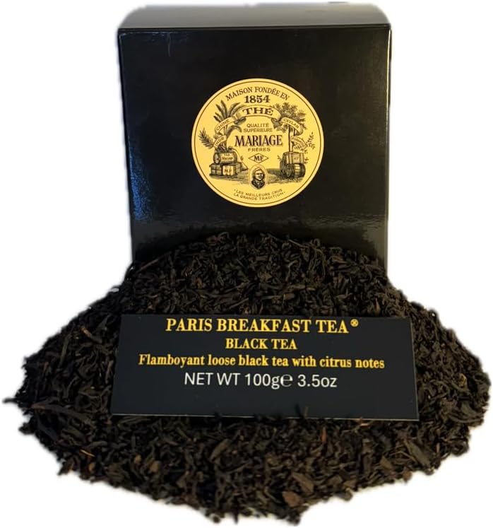 Mariage Freres Paris Breakfast, Black Tea 100g 3.5oz Loose Tea (1 Pack)