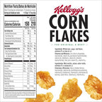 Kellogg's Corn Flakes Breakfast Cereal, Kids Cereal, Family Breakfast, Giant Size, Original, 24oz Box (1 Box) (Pack of 3)