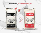 Matiz Valenciano Paella Rice from Spain | Traditional Spanish Medium-Grain | Risotto, Arròs Negre, Seafood Dishes | Natural Flavor | Soy and Gluten Free (1 x 2.2 lbs)