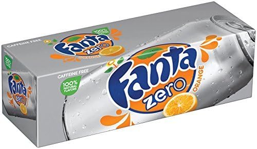 Fanta Fridge Zero Pack Cans, Orange, 12 Ounce (Pack of 12) by Fanta
