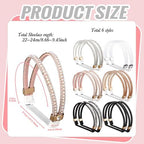 Cozypower 6 Pairs Elastic High Heels Shoe Straps Detachable Shoe Belt for Anti-loose Straps for High Heels Sandals Slippers