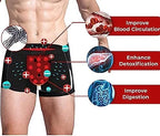 6 Pack Men's Enlargement Physiological Therapy Underwear Magnetic Health Care Boxer Brief Breathable Inner Pants (Color : Gray, Size : 6X-Large)
