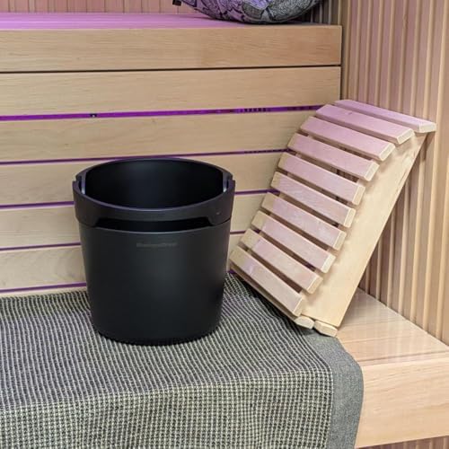 Harvia HELMI, Sauna Bucket & Ladle Sets (Black)