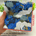 50 Pcs 6 x 6 inch Cotton Fabric, 100% Twill Cotton, DIY Making Supplies Quilting Patchwork Fabric, for Quilting Patchwork Cushions