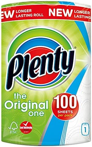 Plenty White Kitchen Roll 100S