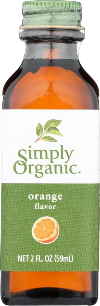 Simply Organic Orange Flavor, Certified Organic | 2 Fl Oz (Pack of 6)