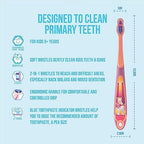 Jordan* ® | Step 2 Kids Toothbrush | 3-5 Years, Soft Bristles, BPA Free,4 Pack | Pink