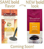 Teeccino Chicory Coffee Alternative - Java - Ground Herbal Coffee Caffeine-Free & Acid Free, Medium Roast, 11 Ounce (2 Pack)