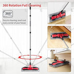 Microfiber Mops for Hardwood Floor Cleaning: MEXERRIS Flat Floor Mop with 4 Washable Pads 59" Adjustable Handle - Dust Dry Mops for Kitchen Bathroom Tile Laminate Wood Vinyl - Home Commercial Mop