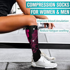 Copper Compression Socks for Women & Men (6 pairs) - Best Support for Nurses, Running, Hiking, Recovery