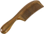 Ipetboom Sandalwood Hair Comb 7.87 Inch Wooden Scalp Massage Comb with Thick Handle Anti-Static Close Teeth for Hair Care and Daily Use