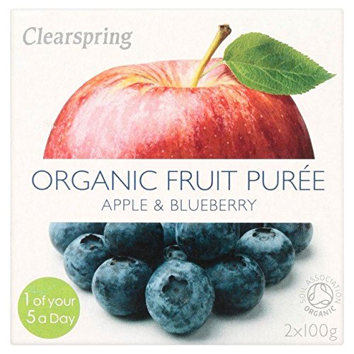 Clearspring Organic Apple & Blueberry Puree - 200g