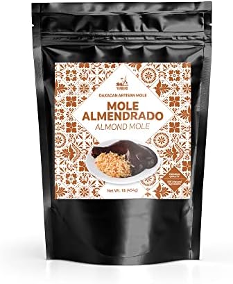Yerbero - Authentic Gourmet Mole Almendrado 1.1 Lb (455gr) | Artisan Almond Mole Paste | Premium Quality Ingredients, All Natural, No GMO´s, No Additives, Hand Made. Imported From Puebla Mexico.