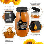 HONIGMA® Marma Sunflower Honey | Authentic Raw Honey from Ukraine | 100% Pure, Unpasteurized & Fully Crystallized | 1000g/35.2oz | Naturally Solid Texture | Pack of 1