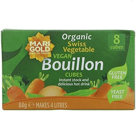 (2 Pack) - Marigold - Org Veg Bouillon Yeast Free | 8 Cubes servings | 2 PACK BUNDLE