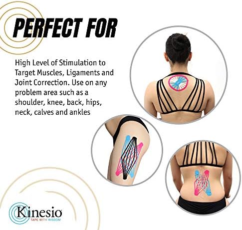 Kinesio Taping - Elastic Therapeutic Athletic Tape Tex Gold FP - Beige– 2 in. x 16.4 ft - 2 Pack