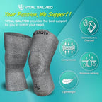 VITAL SALVEO-Compression Recovery Knee Sleeve/brace C3-COMFORT, Pain Relief, Protects Joint - Ideal for Sports and Daily Wear(1PC)/L