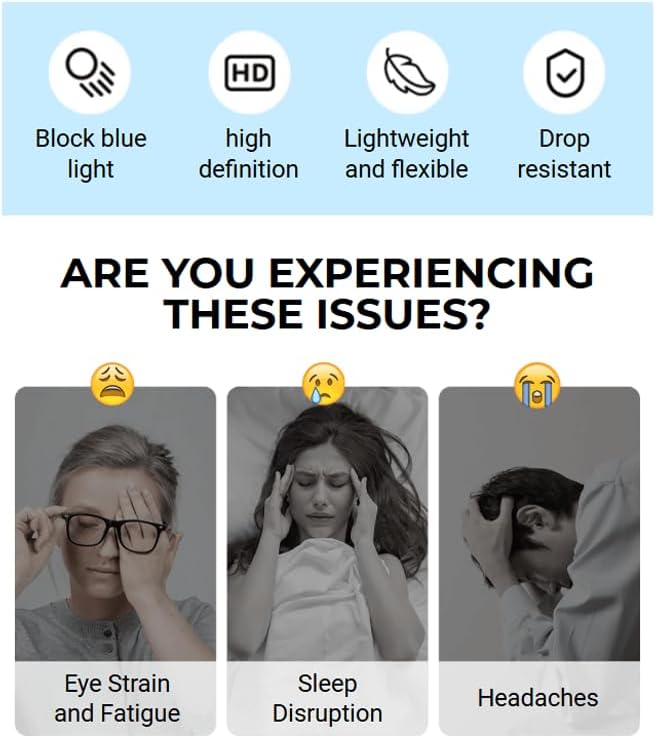 New Sapphire High Hardness Anti-Blue Dual-Use Reading Glasses, Fashion Frameless Men's Computer Reading Glasses
