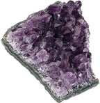 SUNYIK Natural Amethyst Quartz Crystal Cluster,Druzy Geode Specimen Gemstone Sculpture Sphere(0.2-0.3lb)
