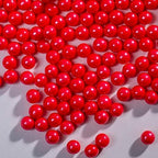 Red Sprinkles Edible Pearls,Cake Sprinkles 130g 4.6OZ,Cookie Sprinkles,Sugar Pearl, Edible Candy Pearls for Cake Cupcake Decorationg (7mm-Red)